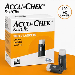Lancetas Accu Chek Fastclix 100+2