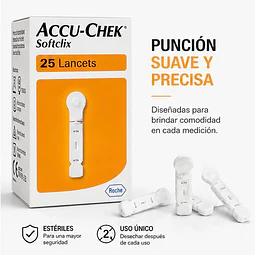 Lancetas Accu-chek® Softclix 25 Unidades.