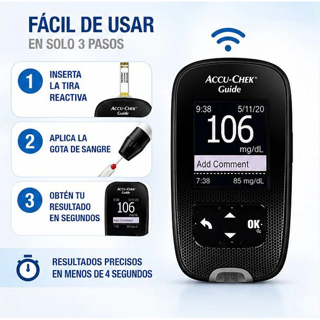 Glucometro - Medidor De Glucosa Accu-chek Guide 