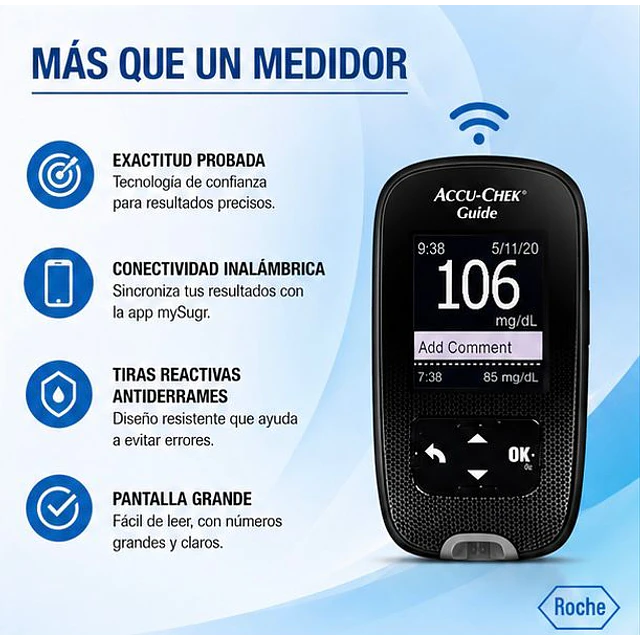 Glucometro - Medidor De Glucosa Accu-chek Guide 