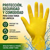 Guante Latéx Doméstico Amarillo Variedades Adonays - 1 Par