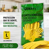 Guante Latéx Doméstico Amarillo Variedades Adonays - 1 Par