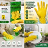 Guante Latéx Doméstico Amarillo Variedades Adonays - 1 Par
