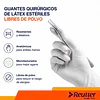 Guante Quirurgico Esteril Cranberry / Caja 50 Pares / Libres de Polvo