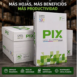 Resma Papel Premiun Tamaño Carta Pix 500 Hojas 