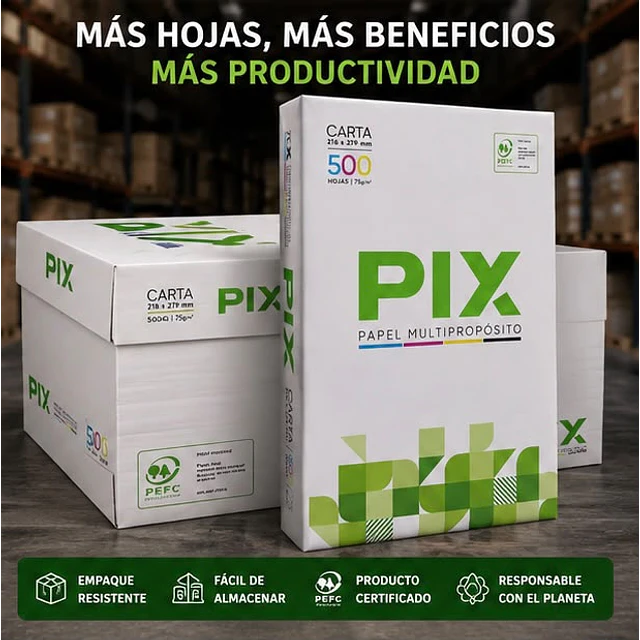 Resma Papel Premiun Tamaño Carta Pix 500 Hojas 