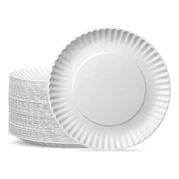 Platos de Cartón Circular Desechable de 18cm 