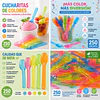 Cucharas Colores De Plástico Pequeñas Postre X 250 Unidades