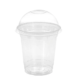 Vasos Plásticos PET Con Tapa Tipo Domo 16Oz