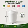 Vasos Termicos Reutilizables 8oz Plumavit 