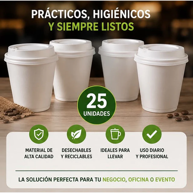 Vasos Termicos Reutilizables 8oz Plumavit 