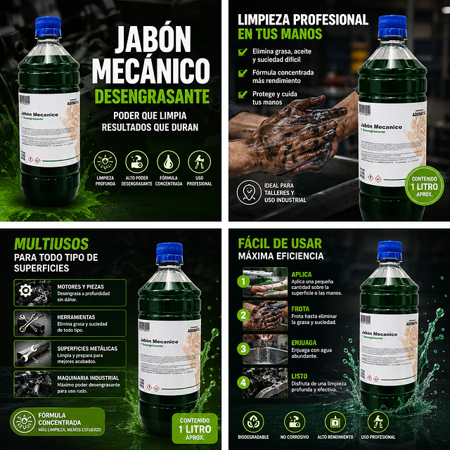 Jabon Mecanico 1 Litro