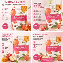 Jabon Liquido Vidabell Aroma A Manzana Miel 750ml