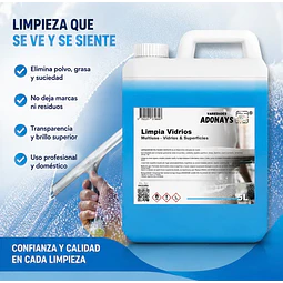 Limpia Vidrios Multiusos 5 Litros