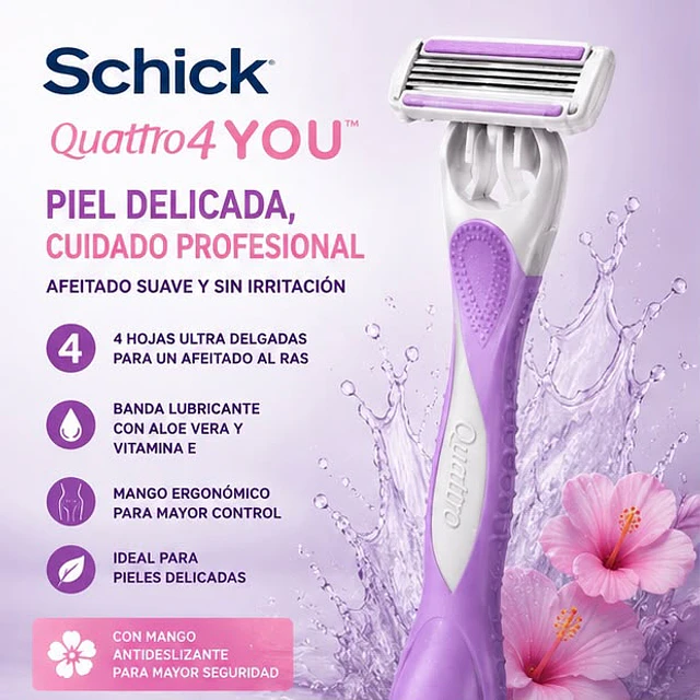 Afeitadora Schick Quattro 4 You 1 Unidad