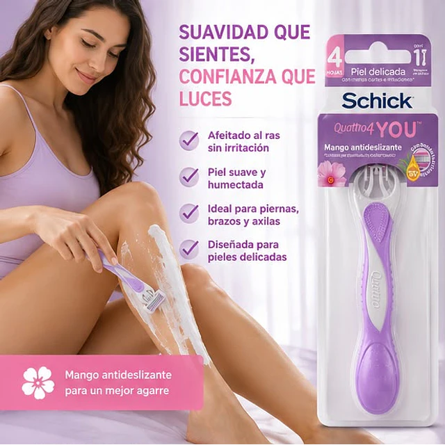 Afeitadora Schick Quattro 4 You 1 Unidad