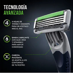 Afeitadora Schick Quattro Titanium 1 Unidad