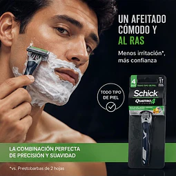 Afeitadora Schick Quattro Titanium 1 Unidad