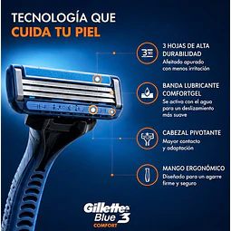 Afeitadora Gillette 3 Blue Comfort
