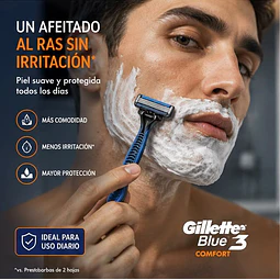 Afeitadora Gillette 3 Blue Comfort