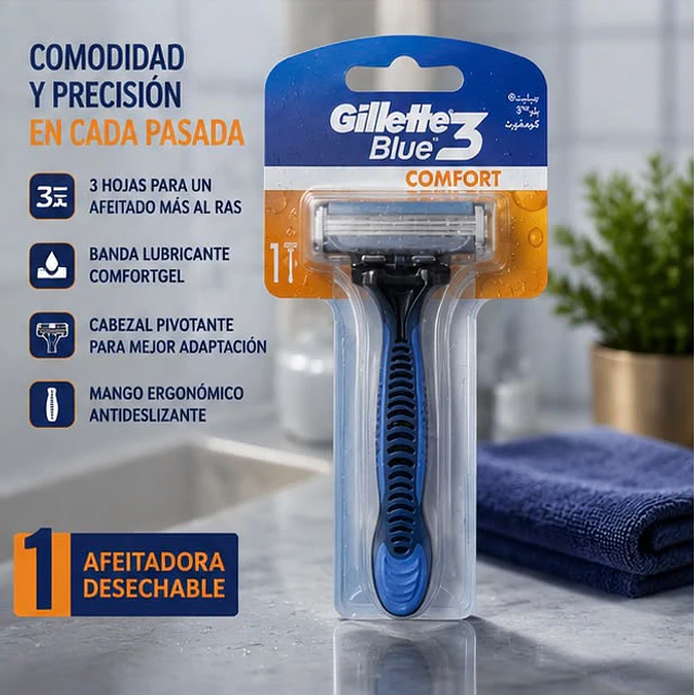 Afeitadora Gillette 3 Blue Comfort