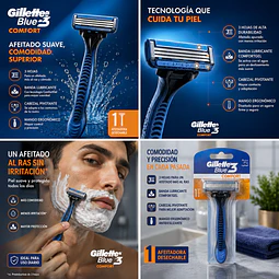 Afeitadora Gillette 3 Blue Comfort
