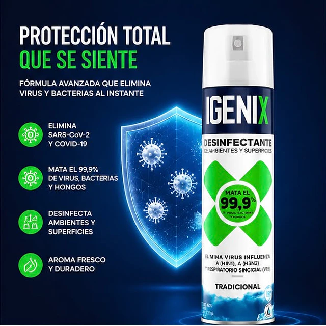 Desinfectante en Aerosol Igenix Tradicional 360 cc