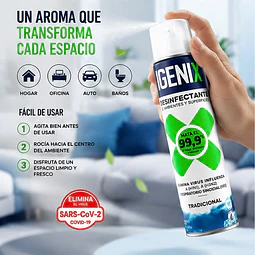 Desinfectante en Aerosol Igenix Tradicional 360 cc
