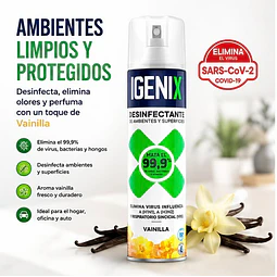 Desinfectante en Aerosol Igenix Vainilla 360 cc