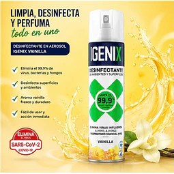 Desinfectante en Aerosol Igenix Vainilla 360 cc