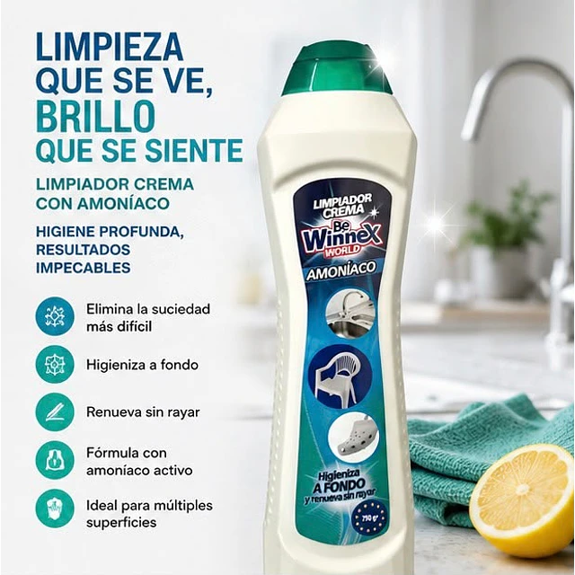 Limpiador En Crema Winnex Original 750gr