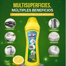 Limpiador En Crema Winnex Poder Limon 750gr