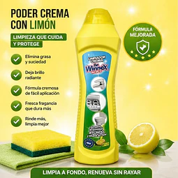 Limpiador En Crema Winnex Poder Limon 750gr