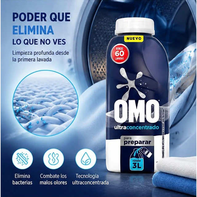 Detergente Líquido Omo Para Diluir 500ml