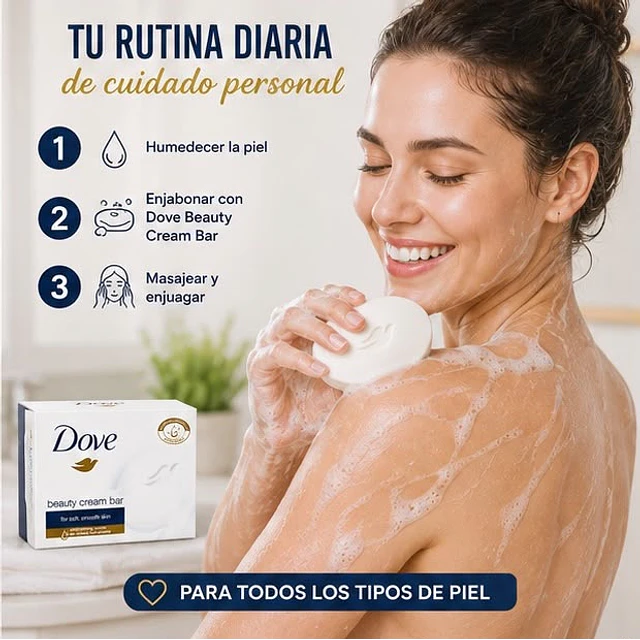  Jabon En Barra Dove Beauty Cream Bar 75g