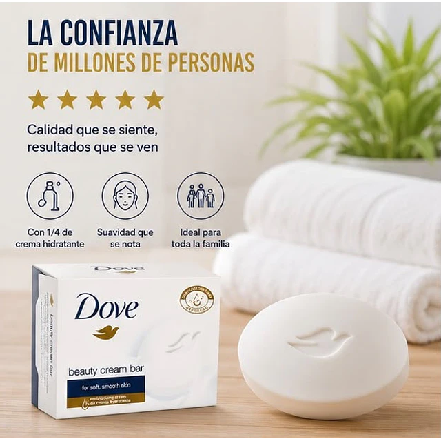  Jabon En Barra Dove Beauty Cream Bar 75g
