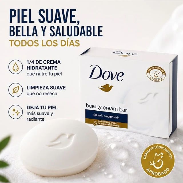  Jabon En Barra Dove Beauty Cream Bar 75g