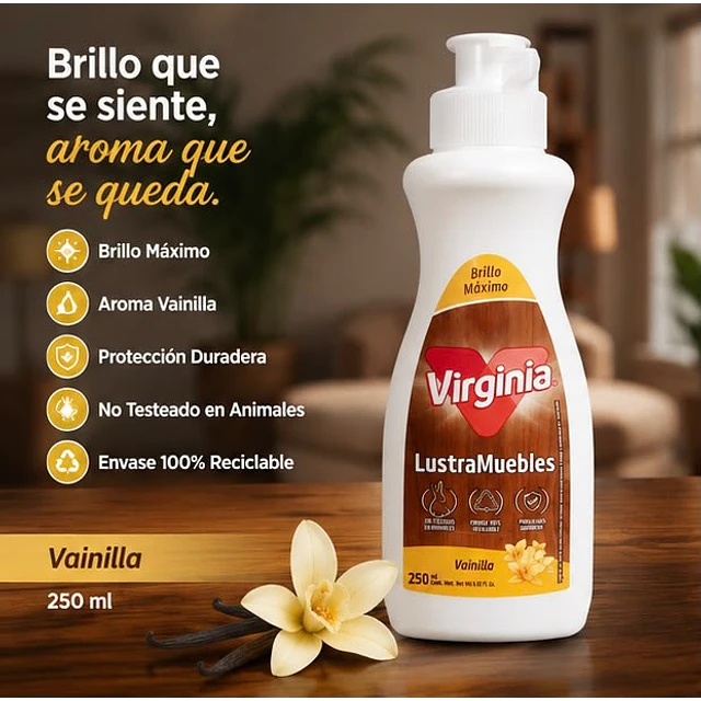 Lustra Muebles Crema Virginia Vainilla 250ml