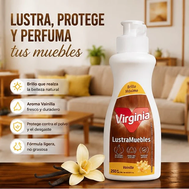 Lustra Muebles Crema Virginia Vainilla 250ml