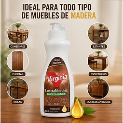 Lustra Muebles Crema Virginia Tradicional 250ml