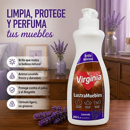 Lustra Muebles Crema Virginia Lavanda 250ml