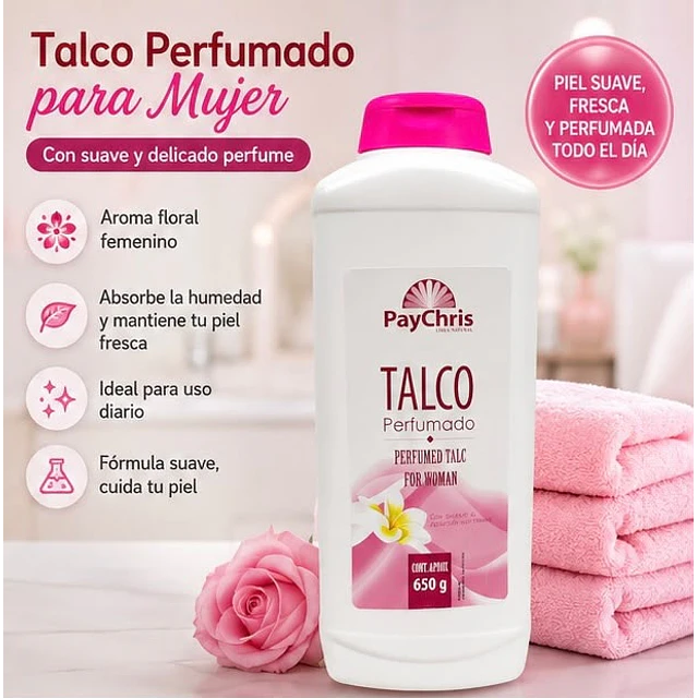 Talco Perfumado Mujer 650g