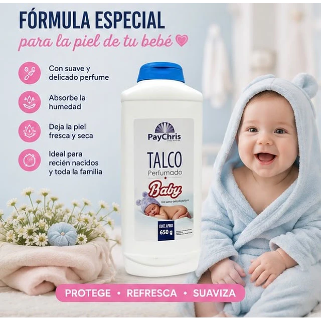Talco Perfumado Baby 650g