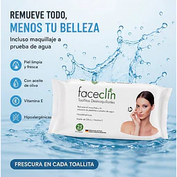 Toallitas Desmaquillantes Faceclin 25 Unidades