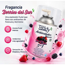 Ambientador Teddy Aroma Berries del Sur 5 En 1 De 250ml