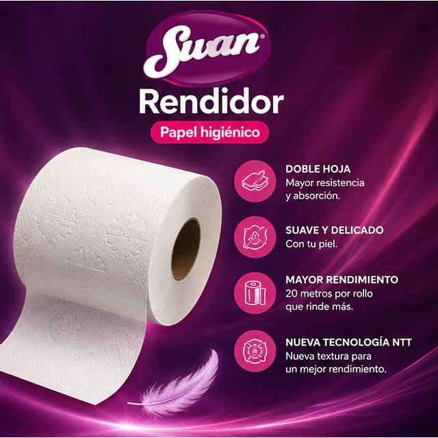 Papel Higiénico Swan 6 Rollos 20 Metros