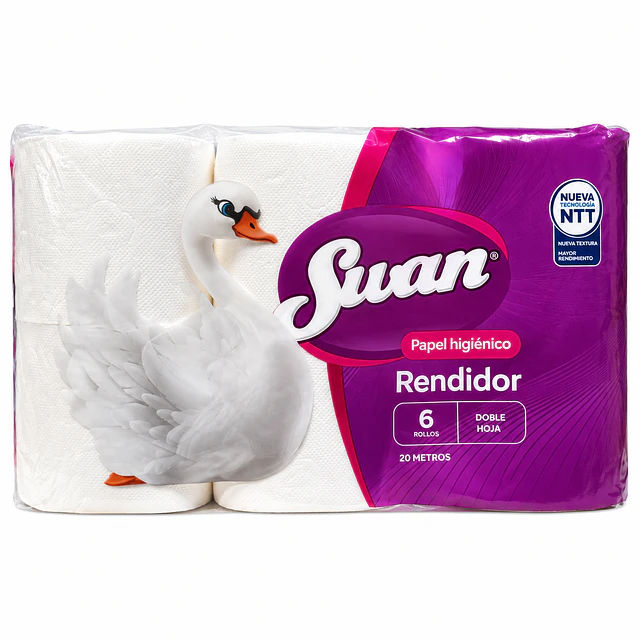 Papel Higiénico Swan 6 Rollos 20 Metros