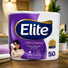 Papel Higiénico Elite Ultra - Doble Hoja - 4 Unid. 50 Mts C/u