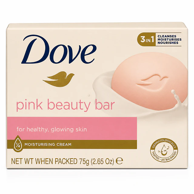  Jabon En Barra Dove Pink Beauty Bar 75g