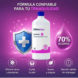 Alcohol Higienizante de manos 70% Difem 1L 